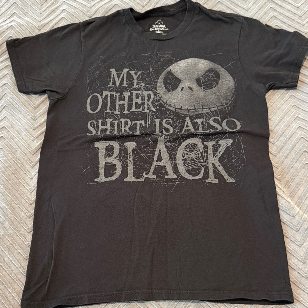 Disneyland Hanes Black Nightmare Before Christmas Tee
